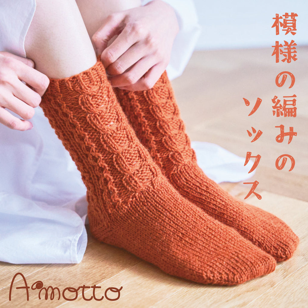 sawada itto:サワダイット-デジタル編み図2211tk-3-模様編みソックス