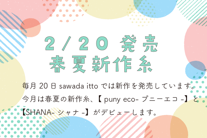 sawada itto：2/20発売puny eco
