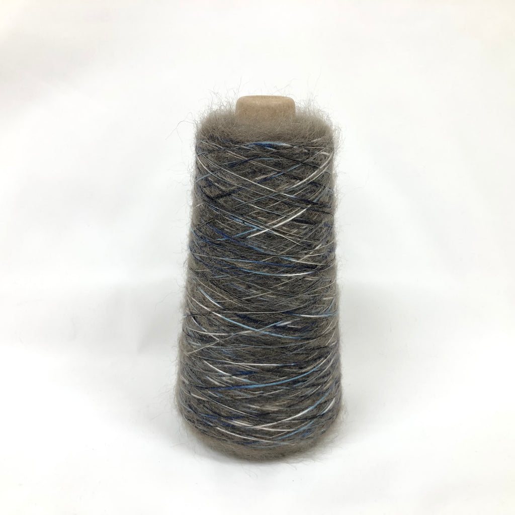 もったいない糸:1028　   キッドモヘア55%ｘアクリルスラブ絣 　約210g(1554m）