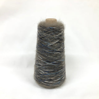 もったいない糸:1028　   キッドモヘア55%ｘアクリルスラブ絣 　約210g(1554m）