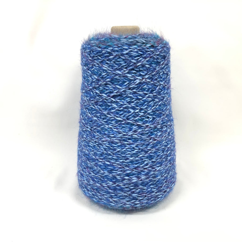 もったいない糸:972　   モヘア絣　x　ポリエステルリリヤン　約300g(約660m)