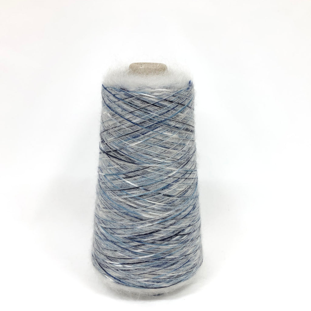 もったいない糸:1039　   キッドモヘア55%ｘアクリルスラブ絣 　約210g(1554m）