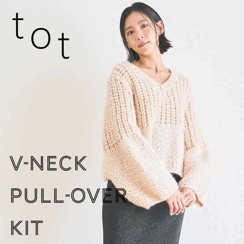 sawada itto：サワダイット-tot-Vネックプルオーバー