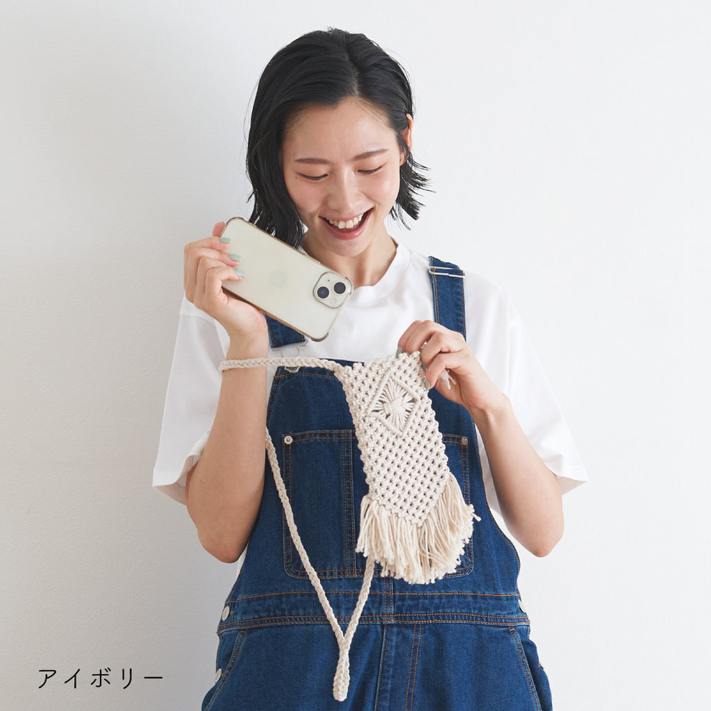 sawada itto：サワダイット-cotton twist 2mm-マクラメポシェット