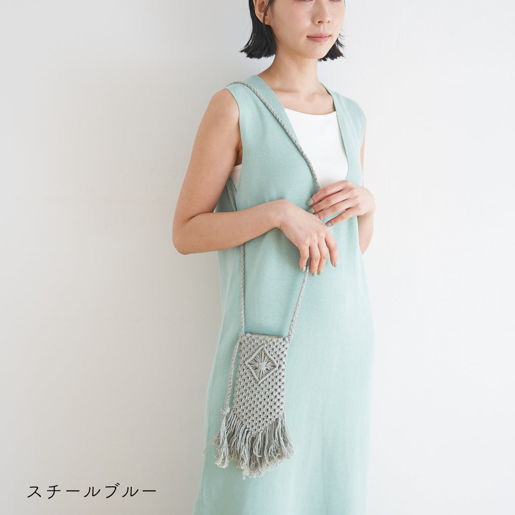 sawada itto：サワダイット-cotton twist 2mm-マクラメポシェット