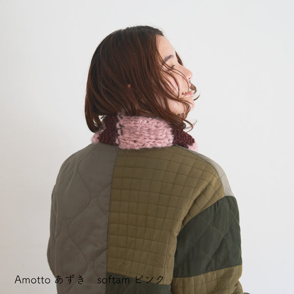 sawada itto：サワダイット-Amotto×softam-ボーダーマフラー