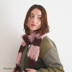 sawada itto：サワダイット-Amotto×softam-ボーダーマフラー