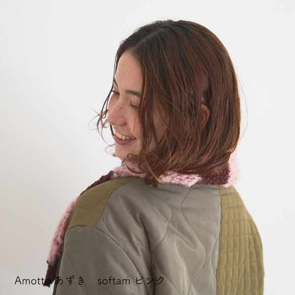 sawada itto：サワダイット-Amotto×softam-ボーダーマフラー