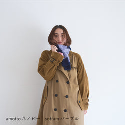 sawada itto：サワダイット-Amotto×softam-ボーダーマフラー