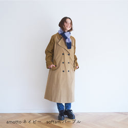 sawada itto：サワダイット-Amotto×softam-ボーダーマフラー