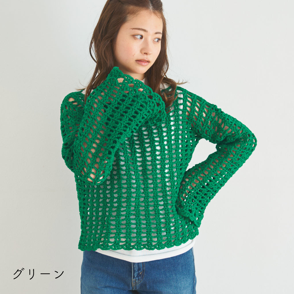 sawada itto：サワダイット-puny eco-フレアスリーブプルオーバー