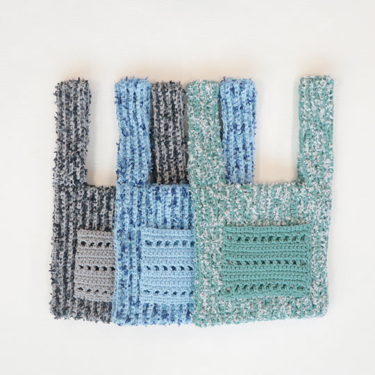 sawada itto：サワダイット-デジタル編み図2311yn-17-ポケット付きミニバッグ