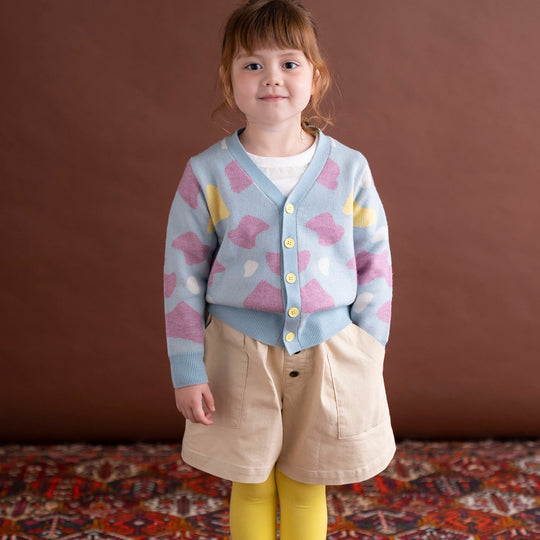 【SALE 30%OFF】ami amie : カラフル牛柄カーディガン/233001