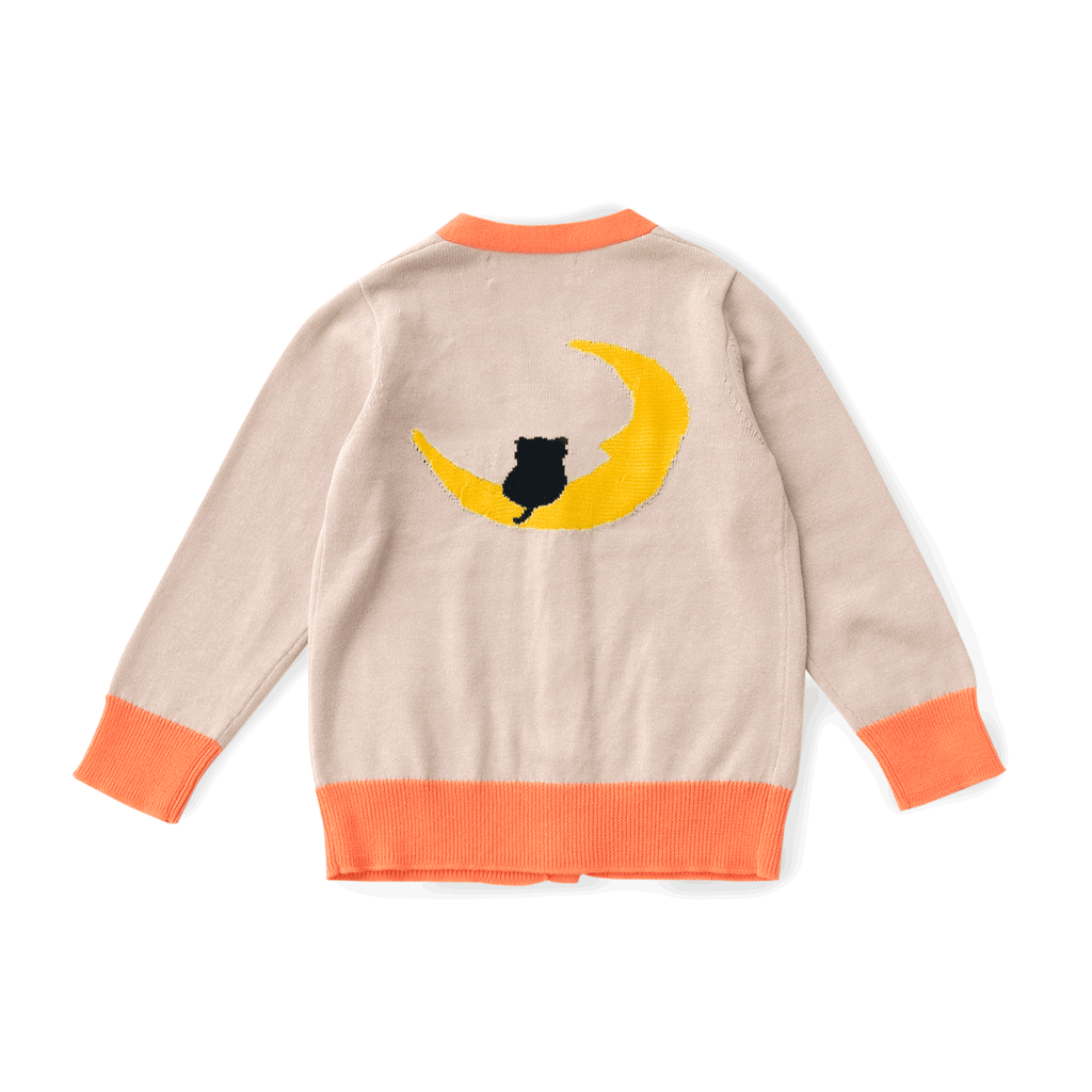 【SALE 30%OFF】ami amie : ムーンキャットVネックカーディガン/241001