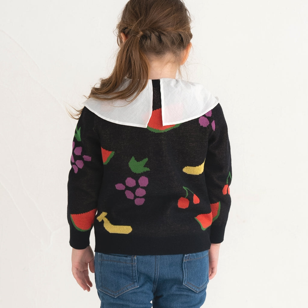 【SALE 30%OFF】ami amie : フルーツいっぱいカーディガン/241006