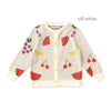 【SALE 30%OFF】ami amie : フルーツいっぱいカーディガン/241006