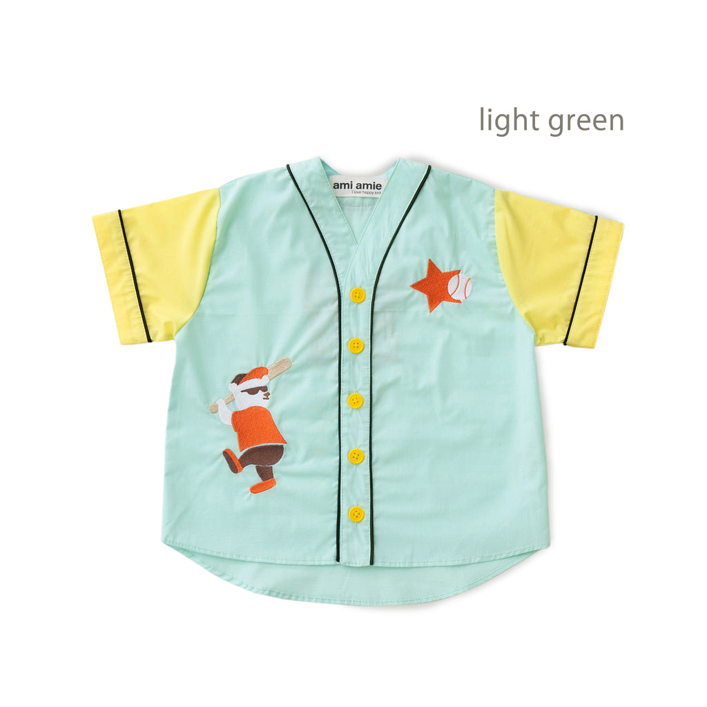 【SALE 30%OFF】ami amie : しろくまベースボールシャツ/241010