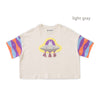 【SALE 30%OFF】ami amie : UFO出現ワイドTシャツ/241011