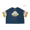 【SALE 30%OFF】ami amie : UFO出現ワイドTシャツ/241011