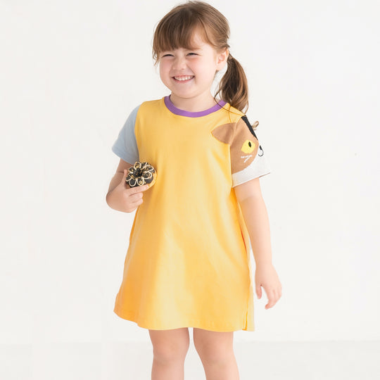 【SALE 30%OFF】ami amie : ねこニット袖ワンピース/241019