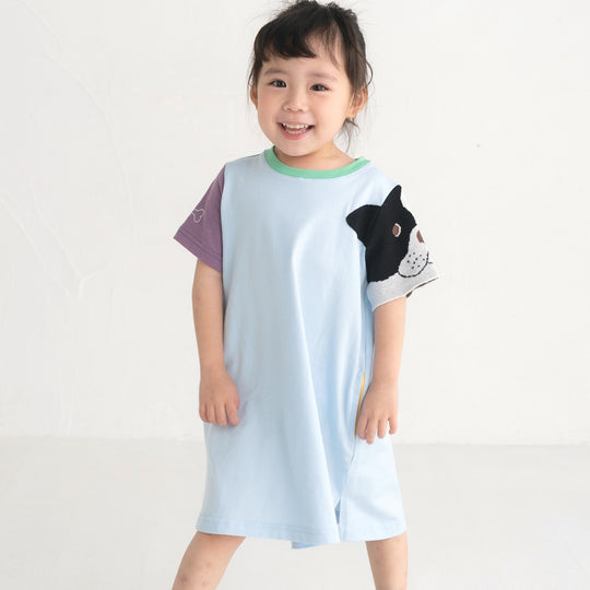 【SALE 30%OFF】ami amie : フレブルニット袖ワンピース/241020