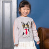 【SALE 30%OFF / ママサイズ新入荷】ami amie : フレンチブルドッグのプルオーバー/243012