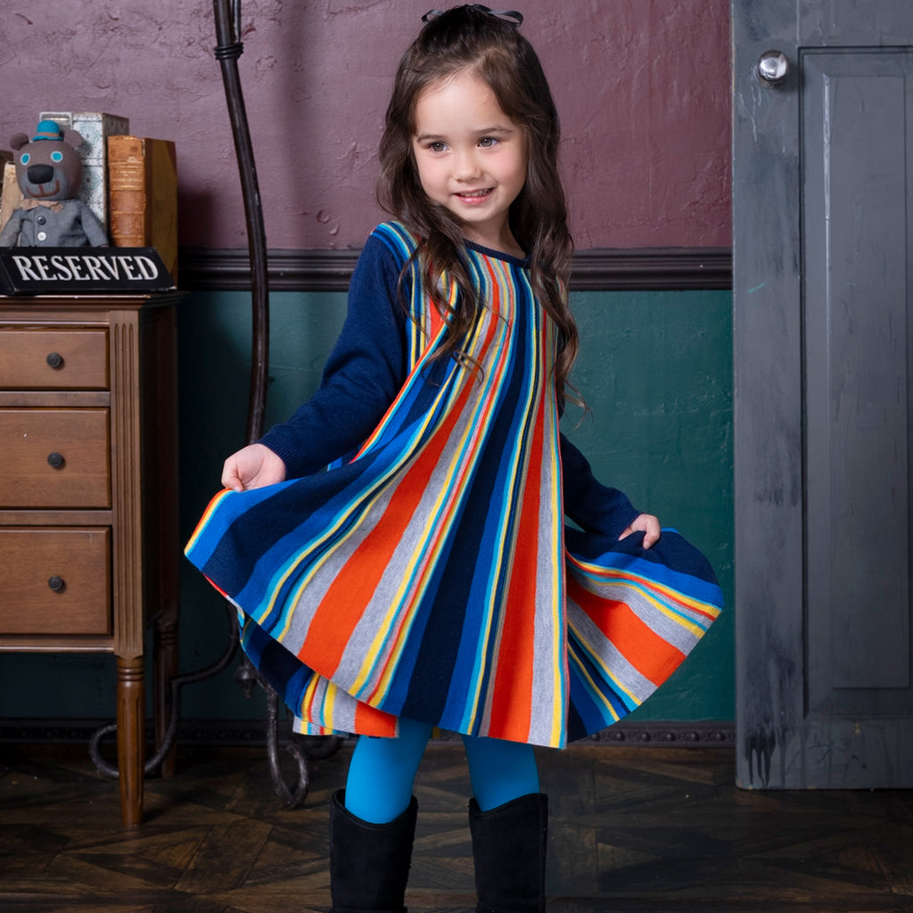 【SALE 30%OFF】ami amie : ストライプAラインワンピース/243022