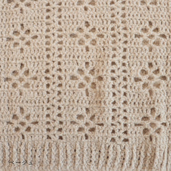 sawada itto：サワダイット-moo-お花模様の透かし編みベスト