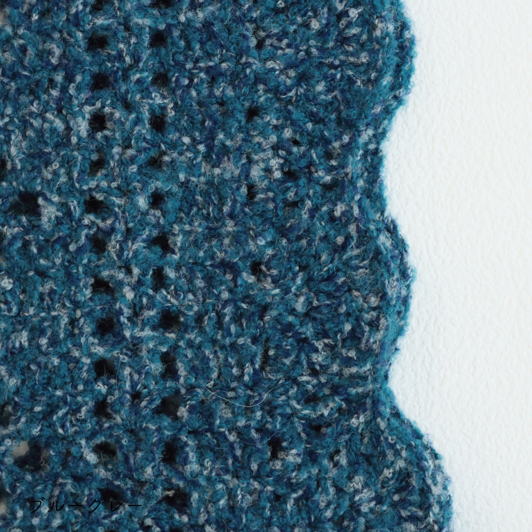 sawada itto：サワダイット-moo-お花模様の透かし編みベスト