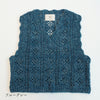 sawada itto：サワダイット-moo-お花模様の透かし編みベスト