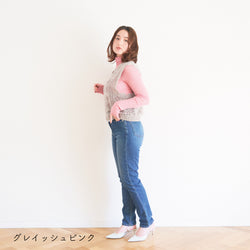 sawada itto：サワダイット-moo-お花模様の透かし編みベスト