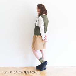 sawada itto：サワダイット-moo-お花模様の透かし編みベスト