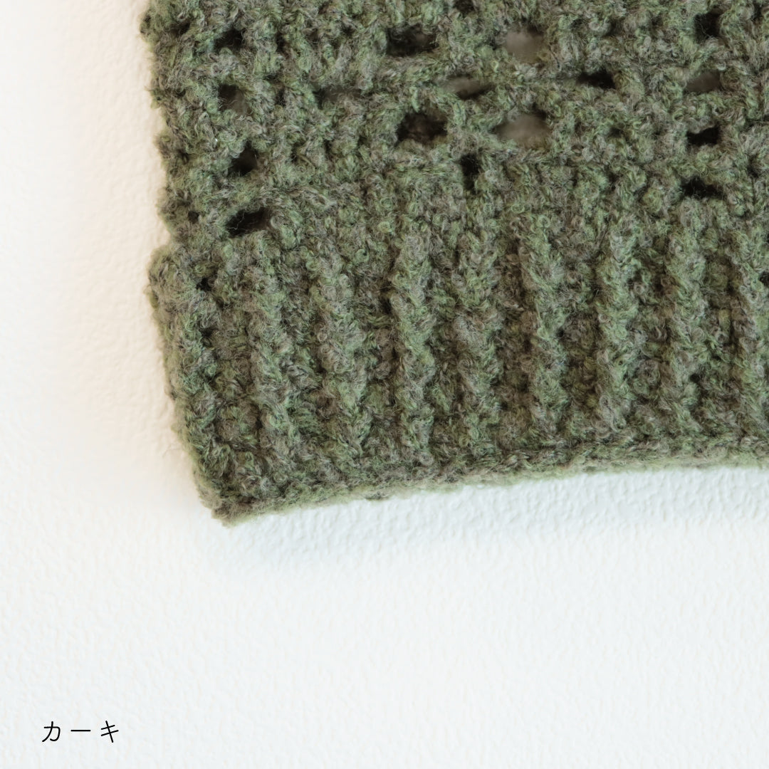 sawada itto：サワダイット-moo-お花模様の透かし編みベスト