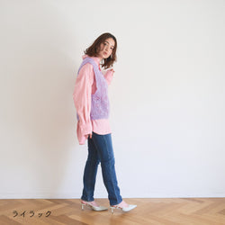 sawada itto：サワダイット-moo-お花模様の透かし編みベスト