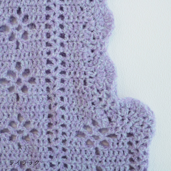 sawada itto：サワダイット-moo-お花模様の透かし編みベスト