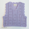 sawada itto：サワダイット-moo-お花模様の透かし編みベスト