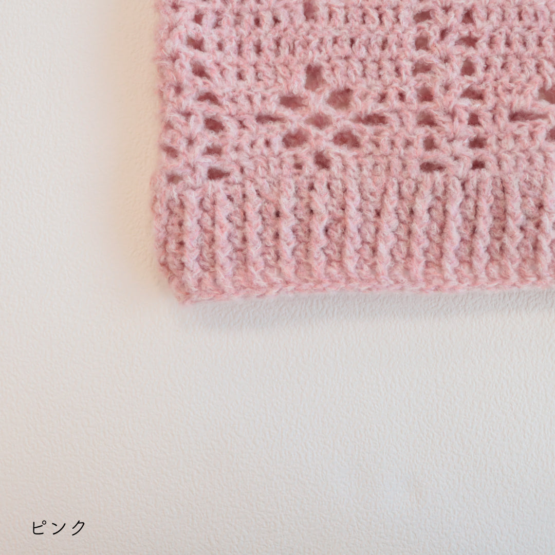 sawada itto：サワダイット-moo-お花模様の透かし編みベスト