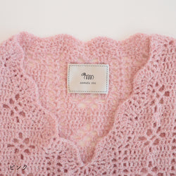 sawada itto：サワダイット-moo-お花模様の透かし編みベスト