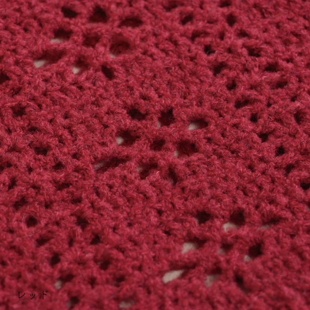 sawada itto：サワダイット-moo-お花模様の透かし編みベスト