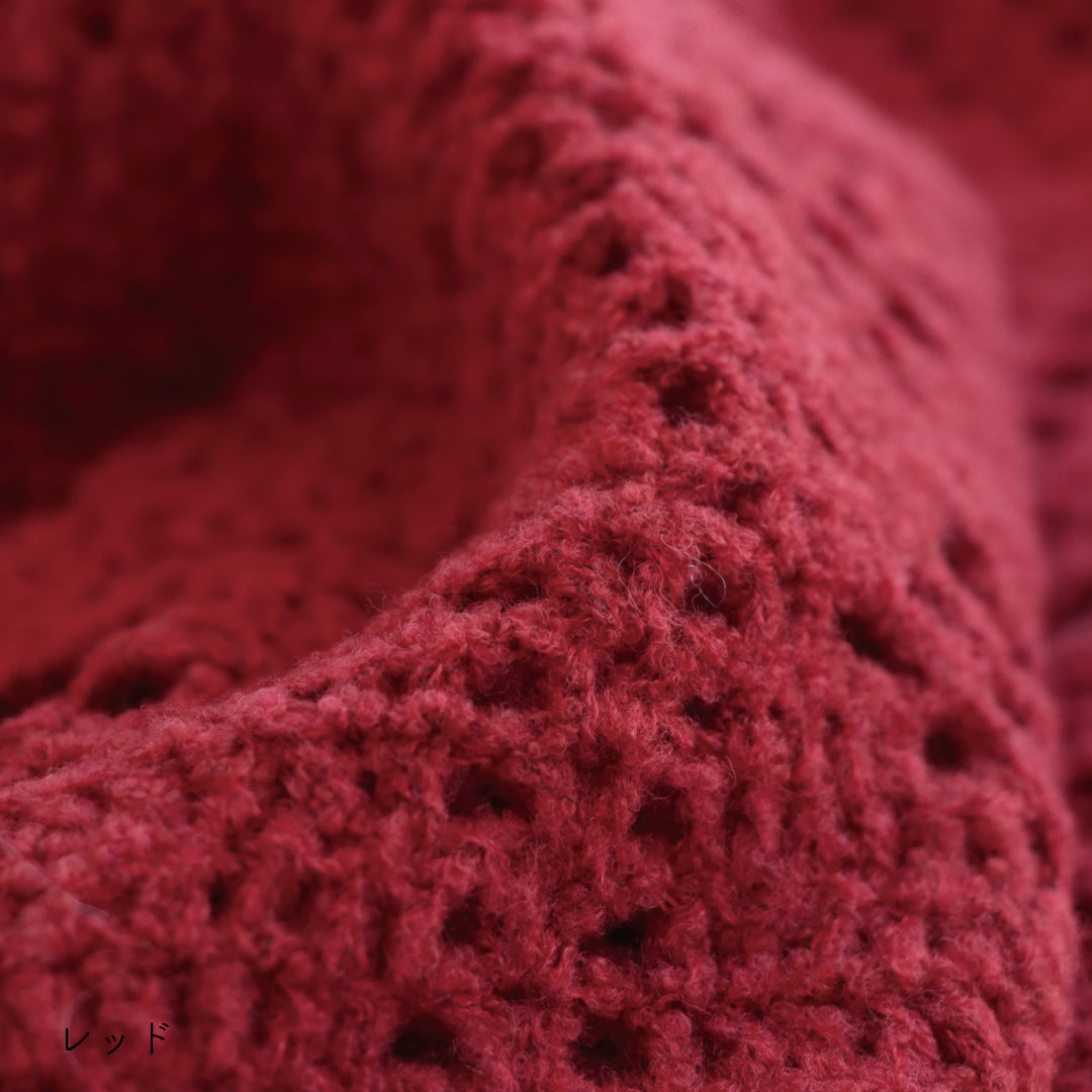 sawada itto：サワダイット-moo-お花模様の透かし編みベスト