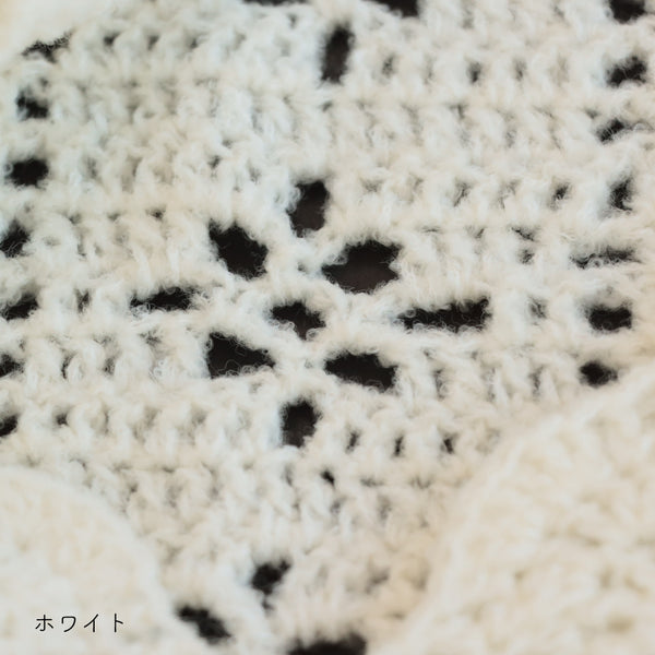 sawada itto：サワダイット-moo-お花模様の透かし編みベスト