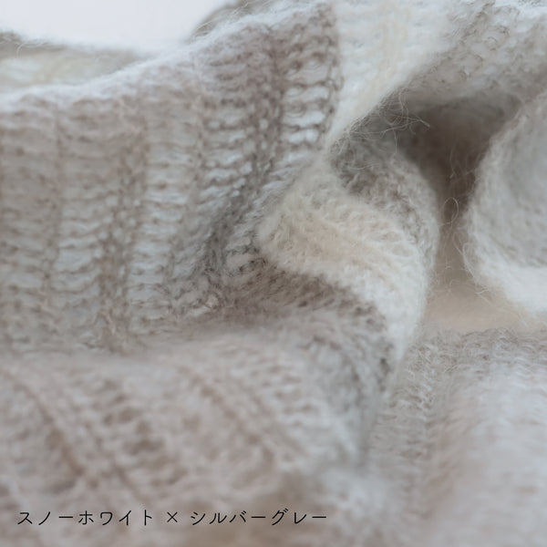 sawada itto：サワダイット-Liion-ボーダーマフラー