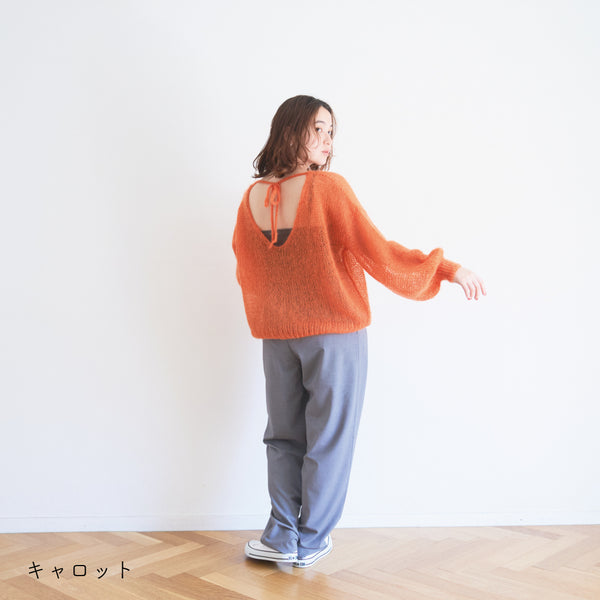 sawada itto：サワダイット-Liion-バックリボンセーター