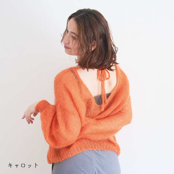 sawada itto：サワダイット-Liion-バックリボンセーター