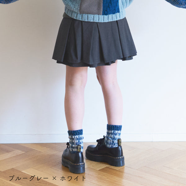 sawada itto：サワダイット-moo-ギンガムチェックソックス