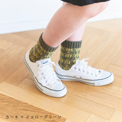 sawada itto：サワダイット-moo-ギンガムチェックソックス