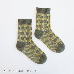 sawada itto：サワダイット-moo-ギンガムチェックソックス