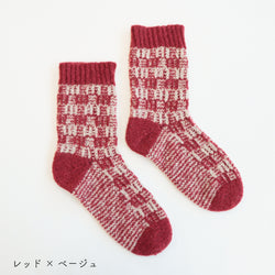 sawada itto：サワダイット-moo-ギンガムチェックソックス