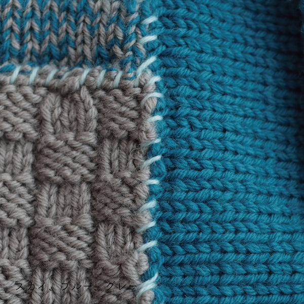 sawada itto：サワダイット-Amotto-ブロックチェックカーディガン