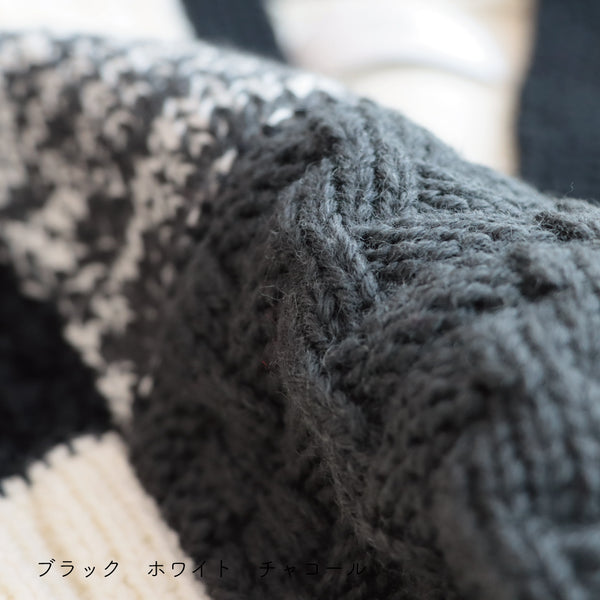 sawada itto：サワダイット-Amotto-ブロックチェックカーディガン